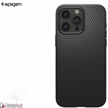 Spigen Liquid Air dėklas - juodas (Apple Iphone 15 Pro) Spigen Liquid Air dėklas - juodas (Apple Iphone 15 Pro)
